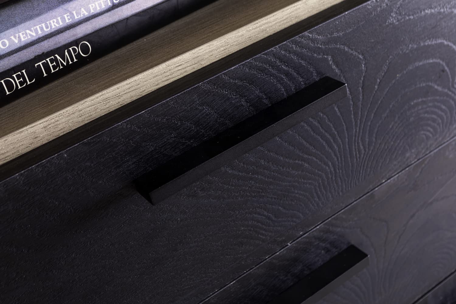 Composad Davinci Libreria 2 Ante 2 Cassetti 3 Vani Rovere Nero