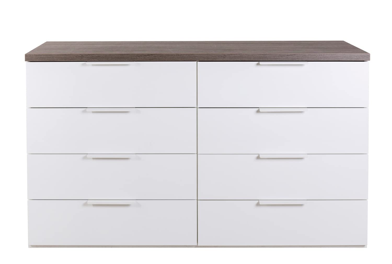 Composad Mundi Cassettiera 8 Cassetti Rovere Ravello Bianco