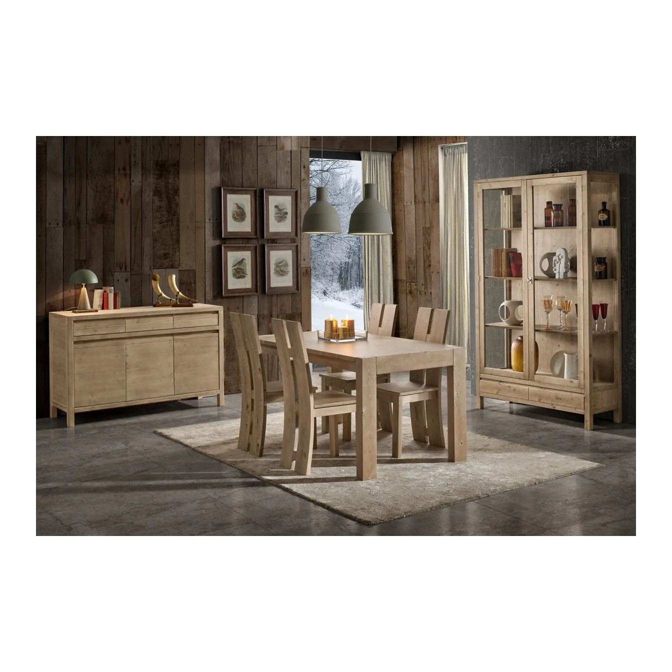 Epocantica Credenza Arte Povera 3 Ante 3 Cassetti Legno
