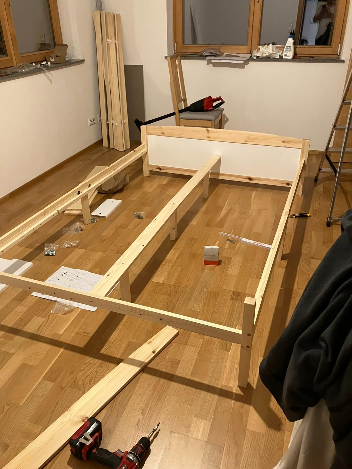 Dolamaní letto singolo 90x200 pino con testiera libreria