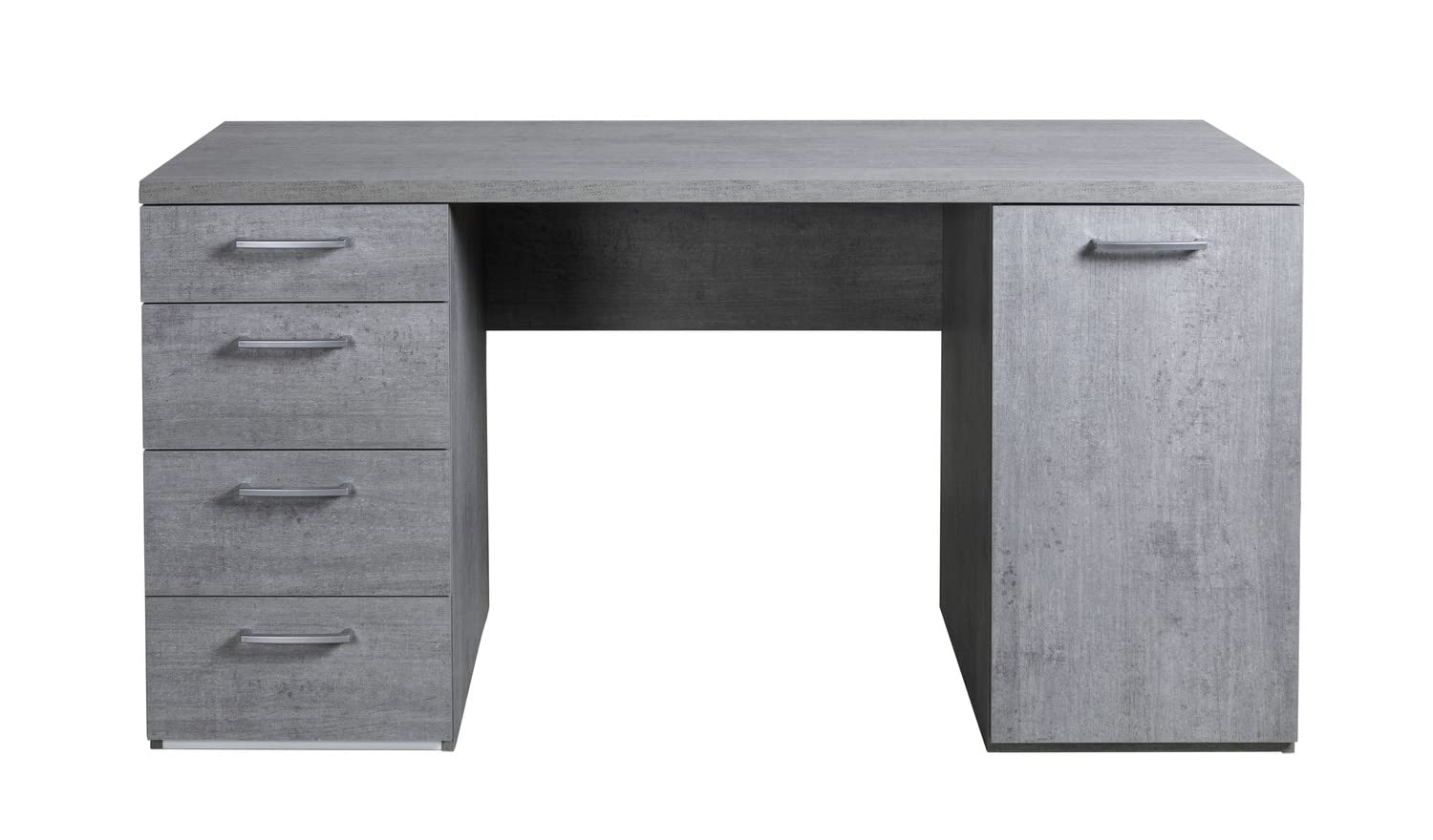 Composad Moneta scrivania 145 grigio cemento 4 cassetti