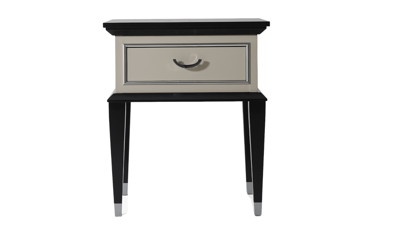 LCI Decora P0340 comodino con cassetto cromato