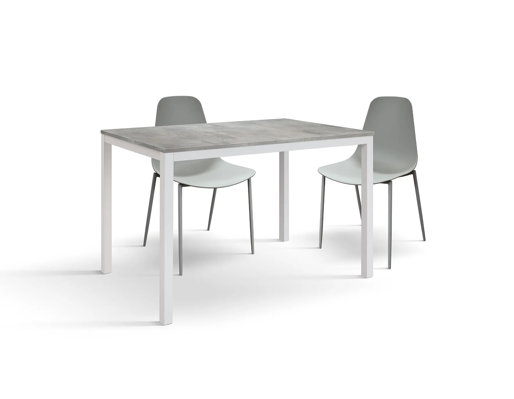 Epocantica Tavolo Fisso 80x80 Rovere Gambe Antracite 4 Posti