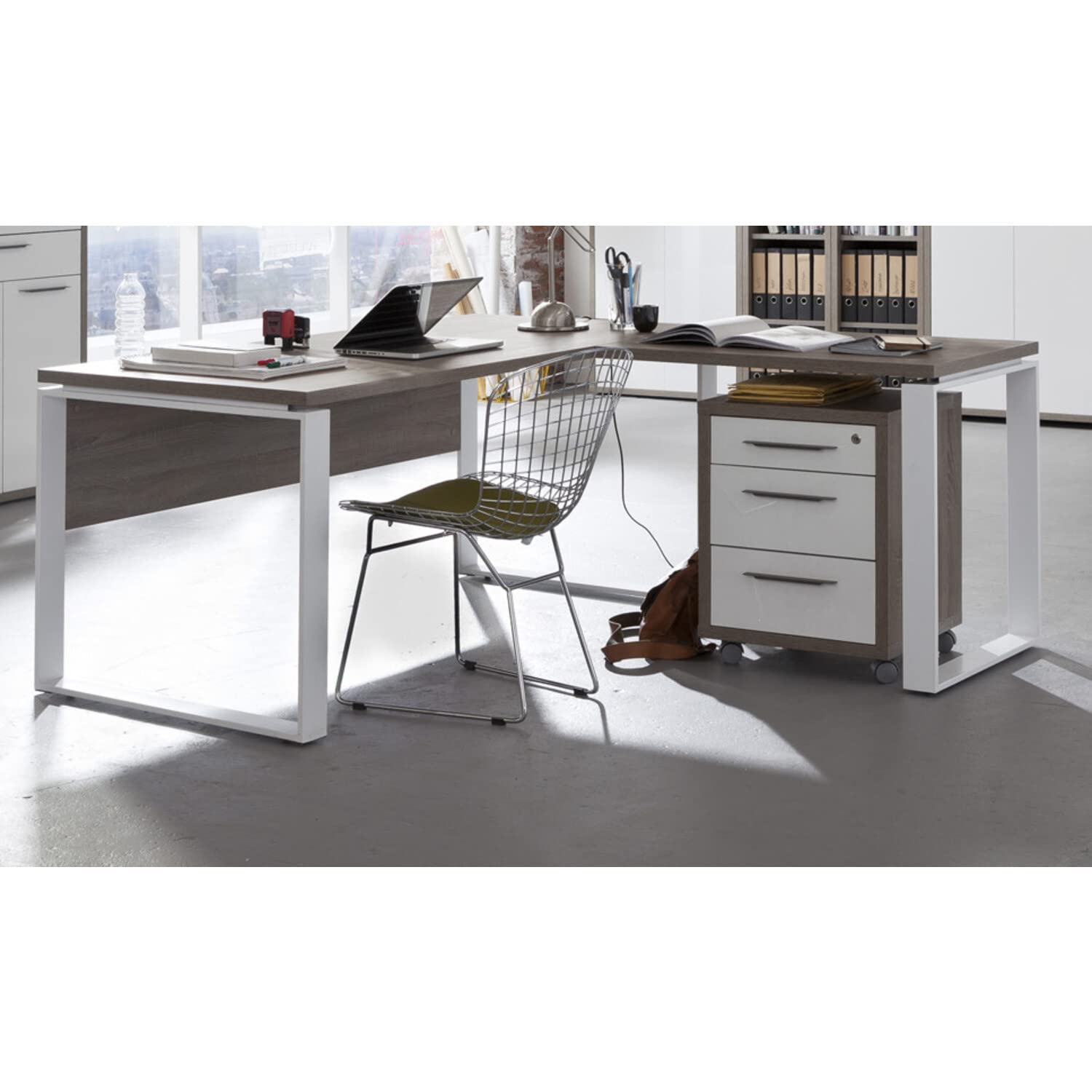 Composad Disegno Scrivania Angolare 140 Rovere Sonoma