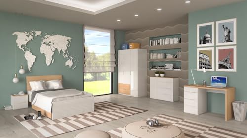 Composad Macchiato Teen Cameretta Completa 6 Pezzi Rovere