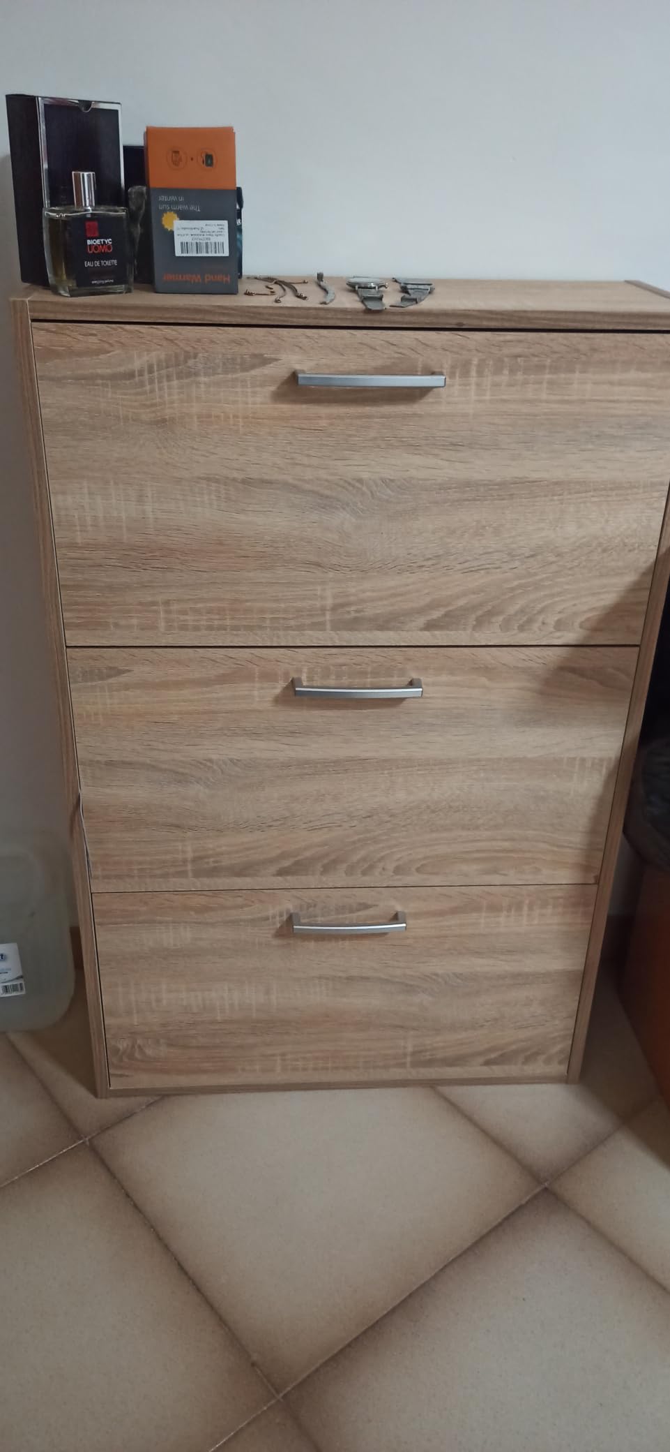 Composad Facile Scarpiera 3 Ribalte Rovere Sonoma Bassa 65x100 cm