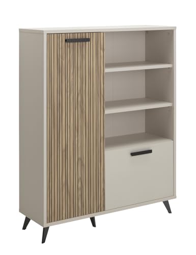 Composad Bravo Mobile Contenitore 2 Ante 3 Vani Grigio Cashmere