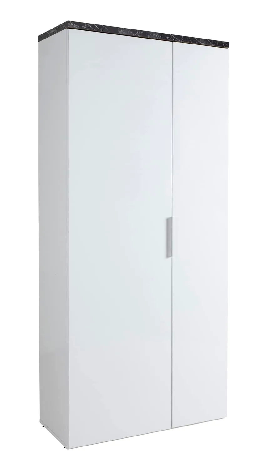 Composad Mundi armadio 2 ante 6 ripiani bianco marmo zebrato