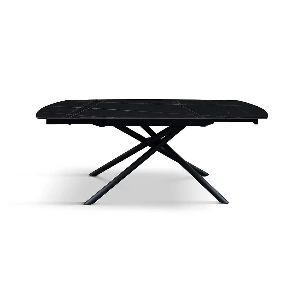 Epocantica Nero Sahara tavolo allungabile ceramica base croce