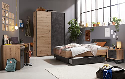 Composad LaFabrica Cameretta Completa Letto Scrivania Grigio