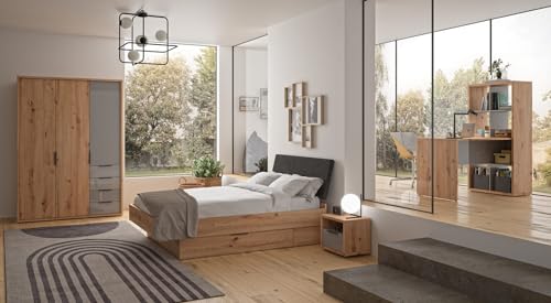 Composad Velata Cassettone Letto Rovere Mielato 180x58x32 cm
