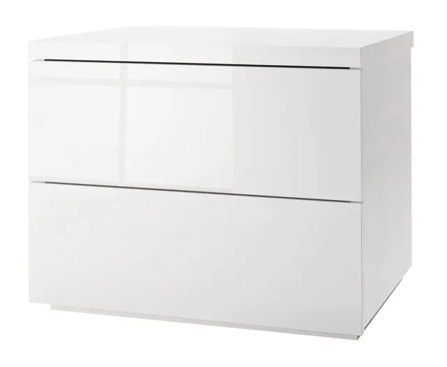 Composad Privilegio Comodino Bianco 2 Cassetti 55x44