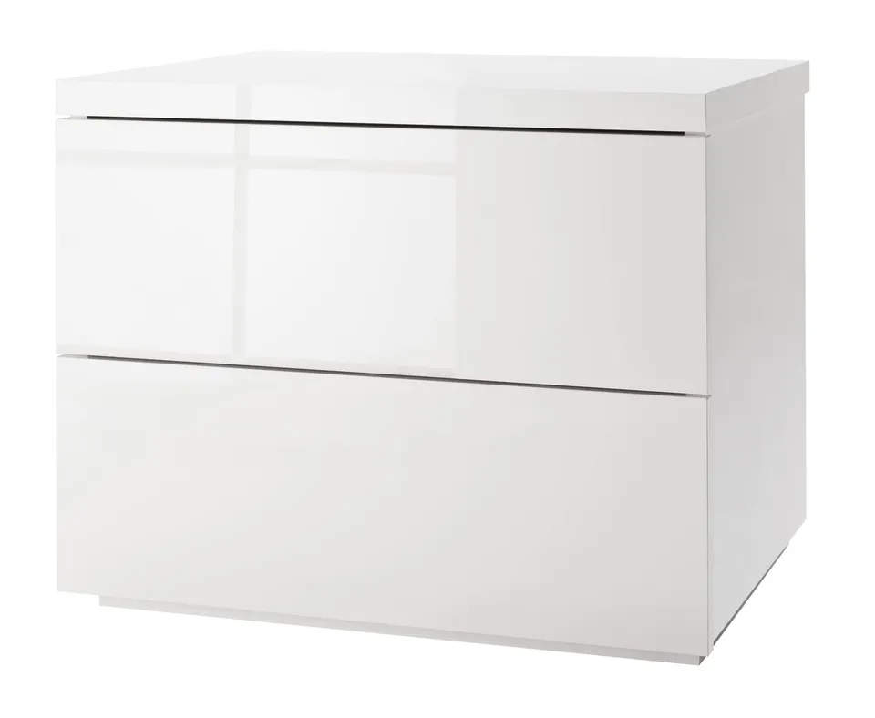 Composad Privilegio Comodino Bianco 2 Cassetti 55x44