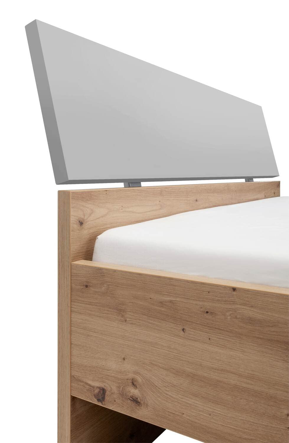 Composad Lafabrica letto una piazza e mezza rovere grigio
