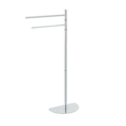 Iperbriko Portasciugamani Due Bracci Acciaio Cromato 26x16x81 cm