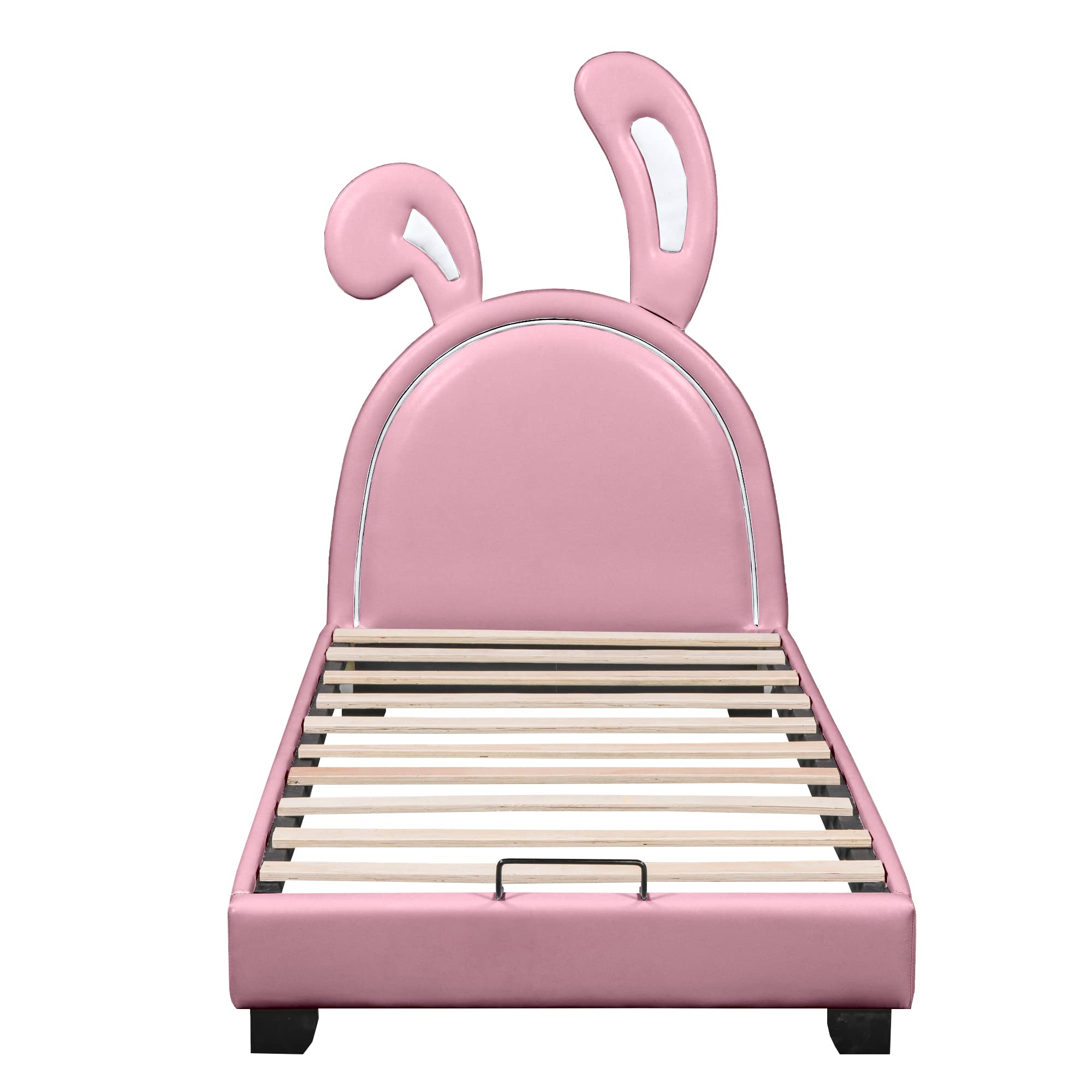 Dolamaní letto bambini rosa 90x200 orecchie coniglio
