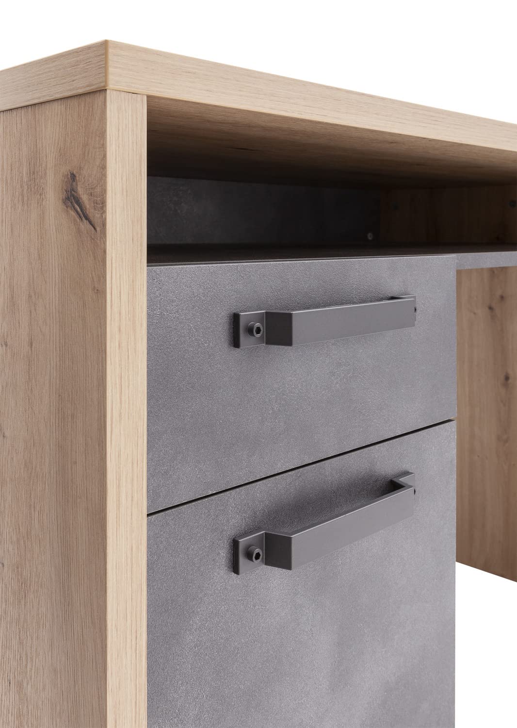 Composad LaFabrica Scrivania 1 Cassetto Rovere Grigio 110 cm