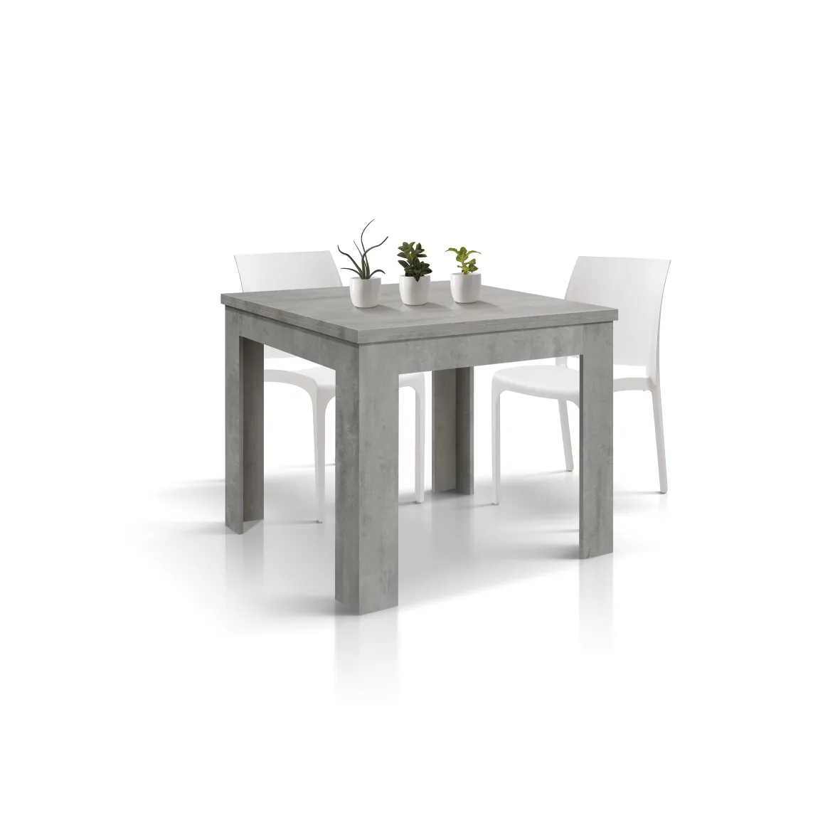 Epocantica Tavolo Allungabile Isabel 90x180 Grigio Cemento