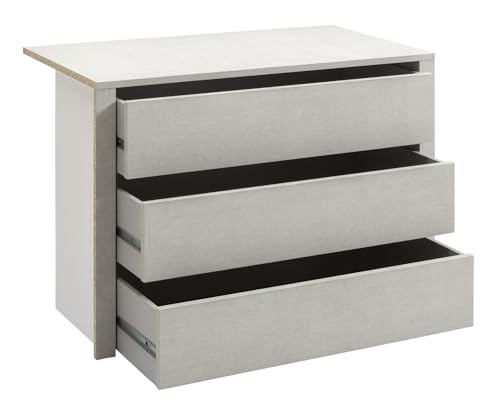 COMPOSAD Cassettiera Interna 3 Cassetti Tessuto 72 cm Systema