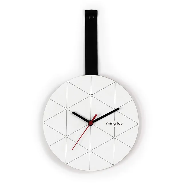 Iperbriko orologio da parete moderno nero 23x40 cm
