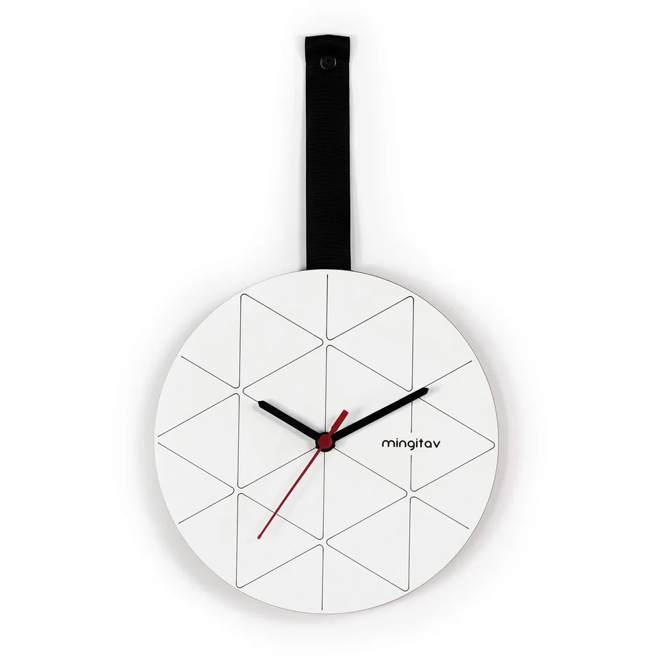 Iperbriko orologio da parete moderno nero 23x40 cm