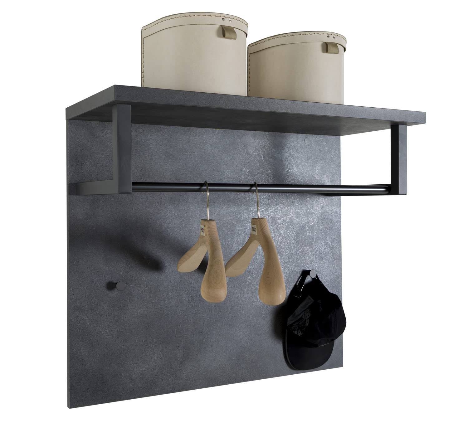 Composad Segno Appendiabiti Parete 3 Ganci Grigio Tadao