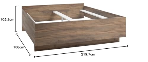 Composad Infinito Letto Matrimoniale Senza Testiera Noce Brera 160x200