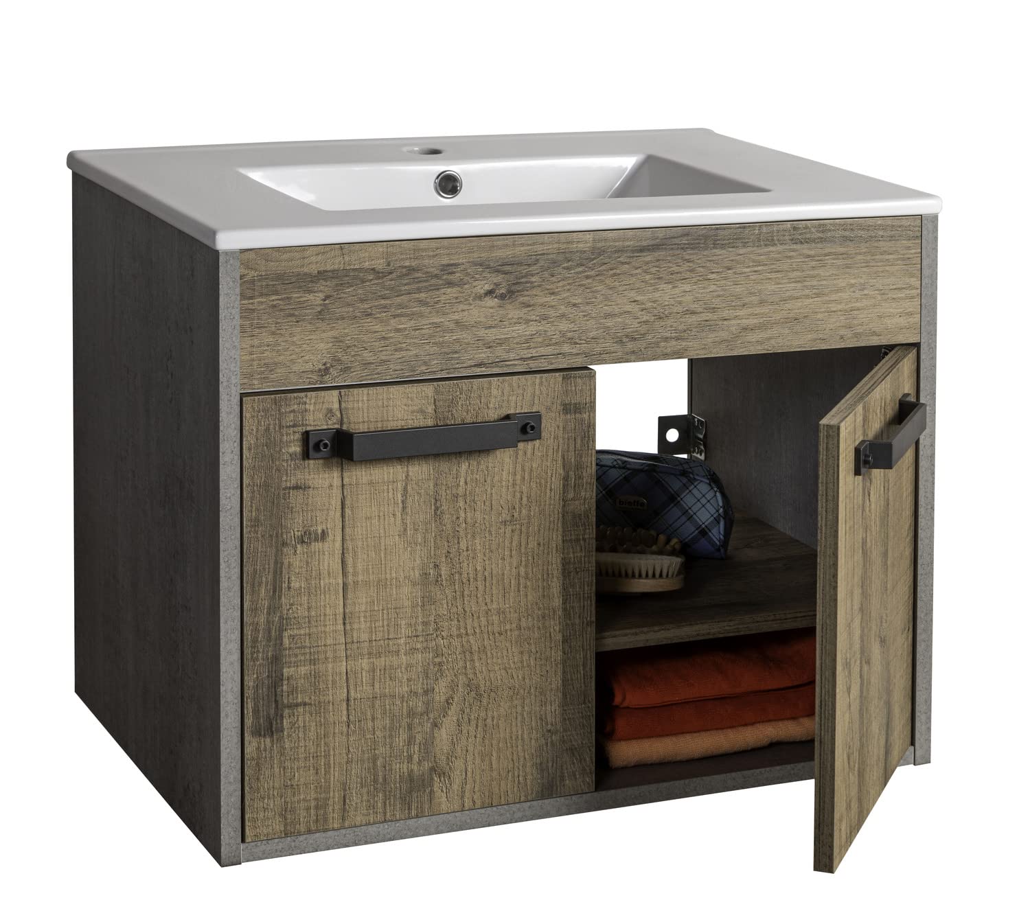 Composad LaFabrica Mobile Sottolavabo 70 Rovere Cemento