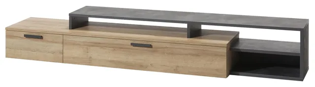 Composad Vittoria Mobile Porta Tv Rovere Grigio 270 cm
