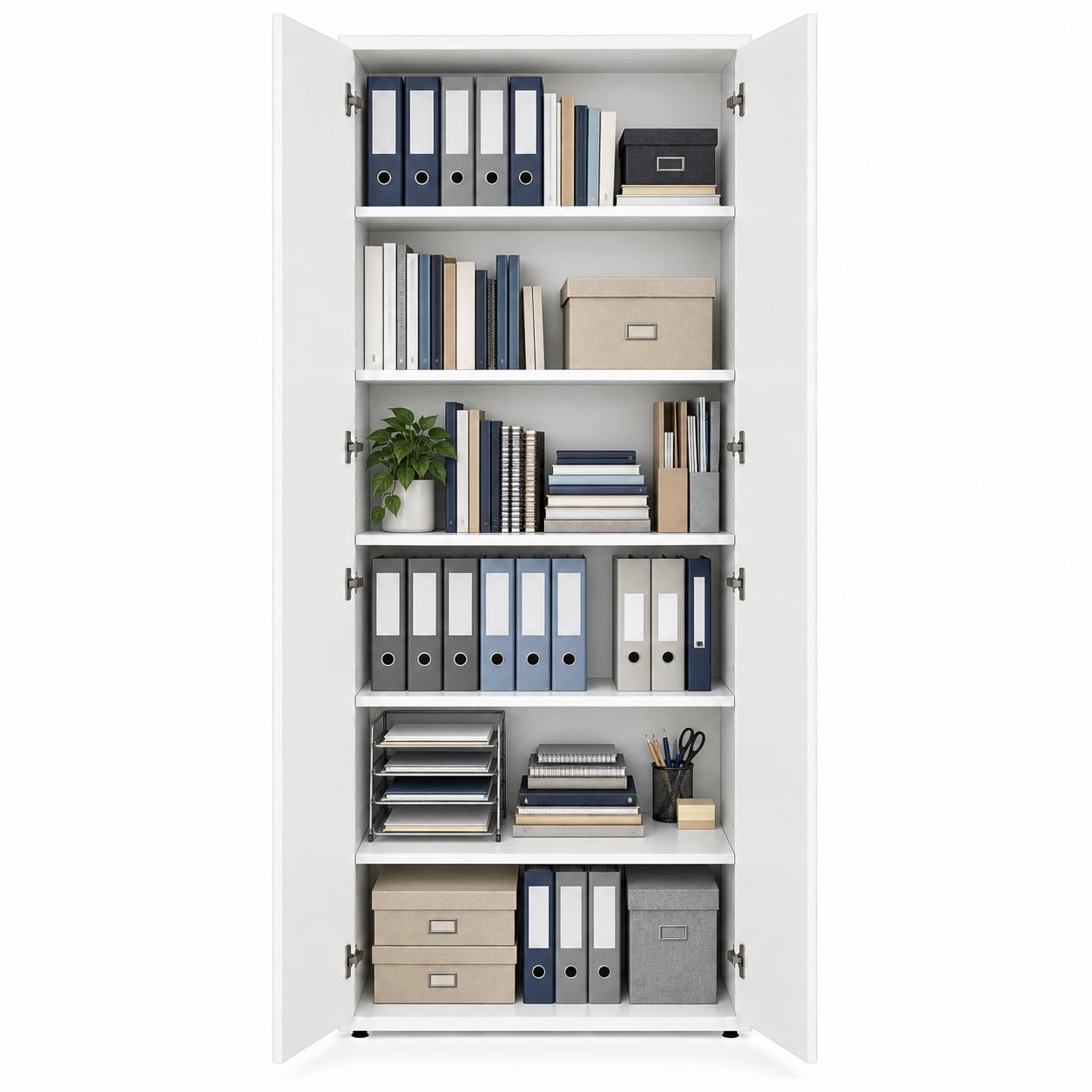 Composad Disegno Mobile Armadio 2 Ante Bianco Laccato 81 cm