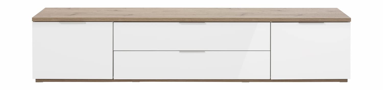 Composad Mundi Mobile Porta TV 240 cm Rovere Bianco Soggiorno