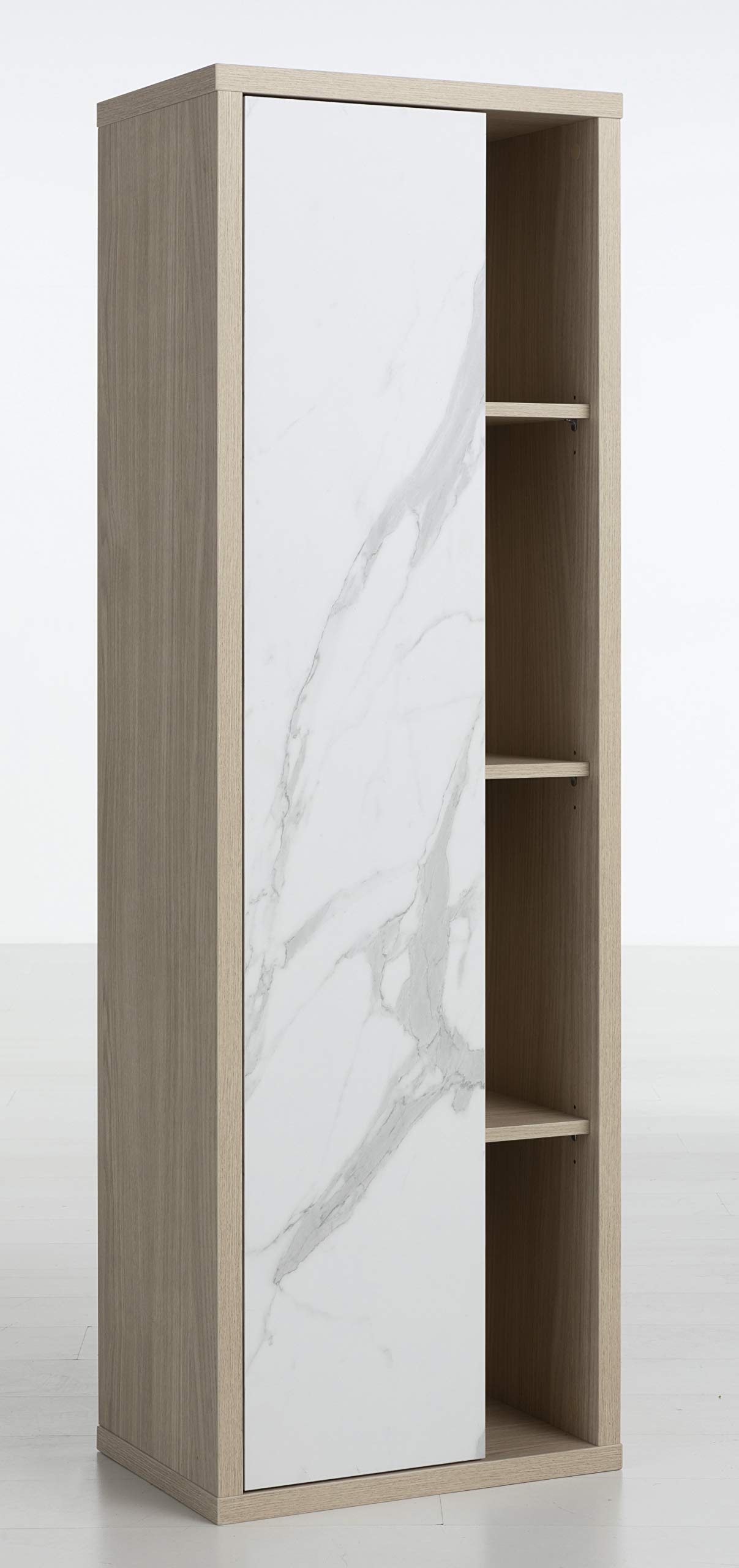 Composad Ladama Pensile Bagno 1 Anta Rovere Marmo