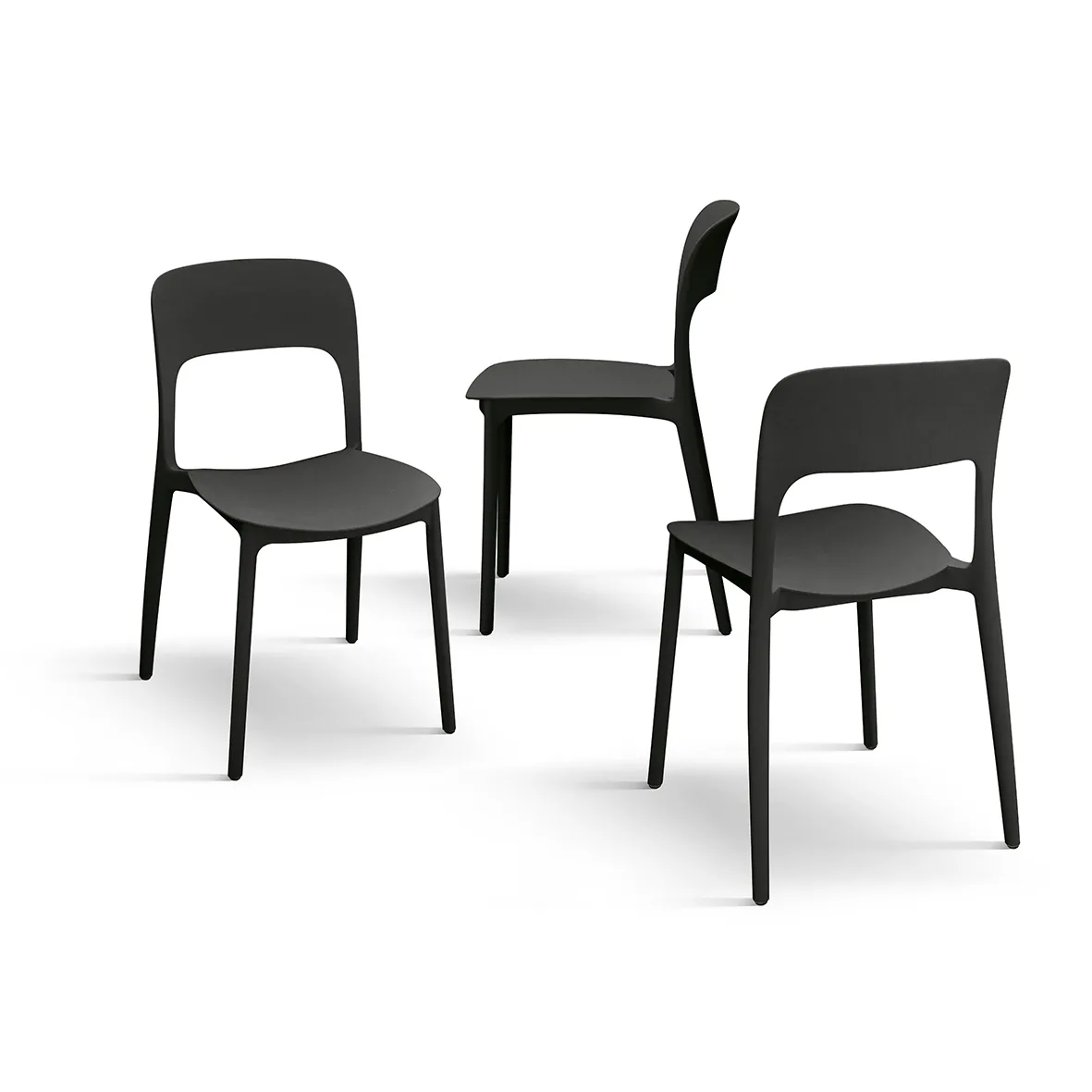 Epocantica Luana set 4 sedie impilabili cucina