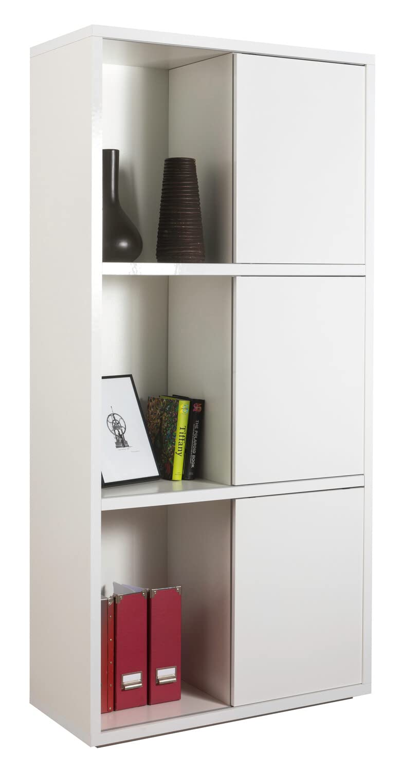 Composad Privilegio Libreria Alta 3 Ante Scorrevoli Bianco