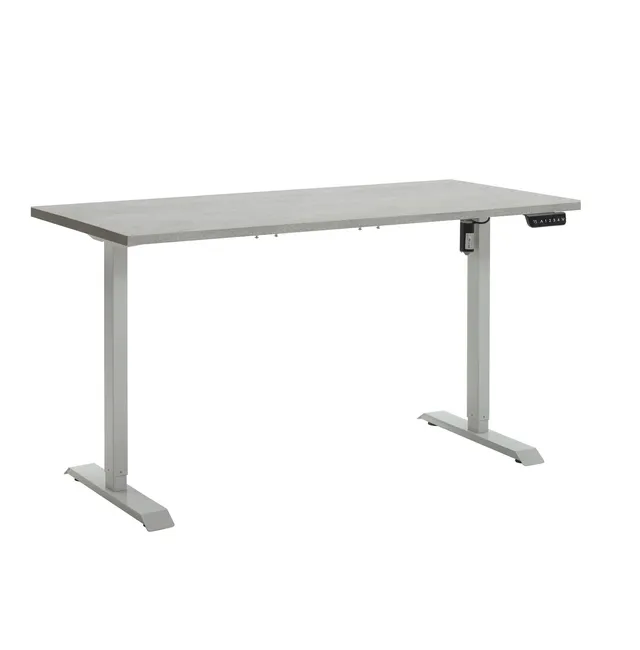 Composad Energia scrivania elettrica 150x69 cemento bianco altezza regolabile