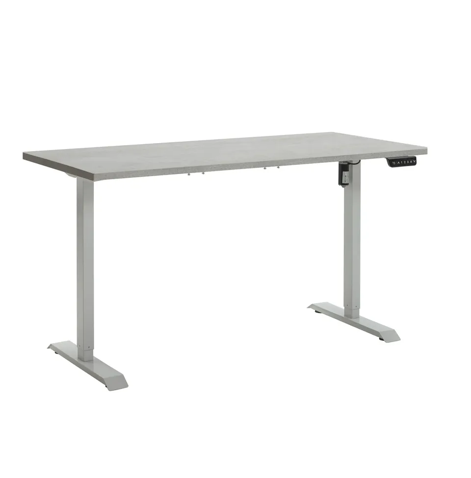 Composad Energia scrivania elettrica 150x69 cemento bianco altezza regolabile