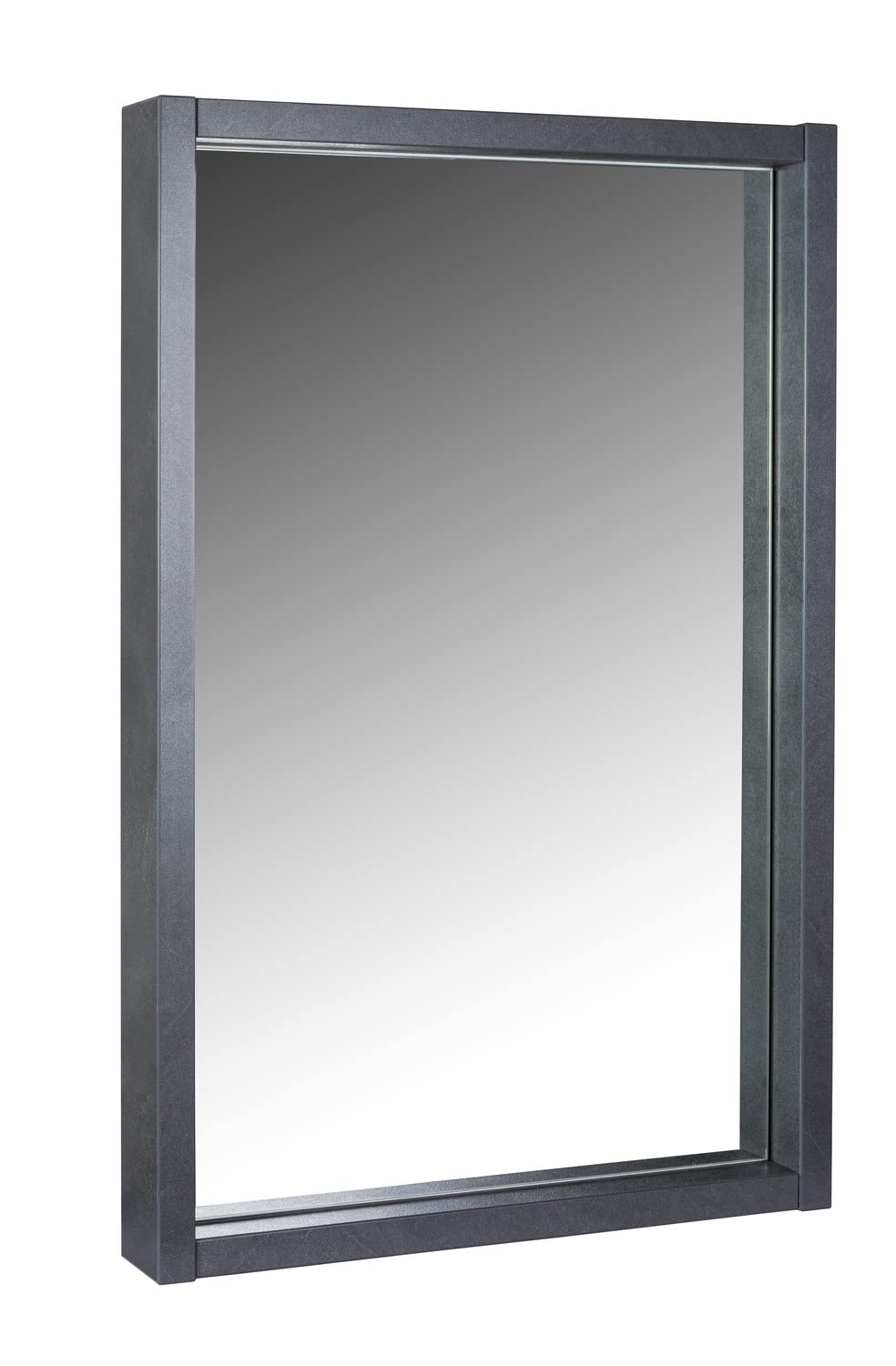 Composad Segno specchio con cornice legno grigio tadao
