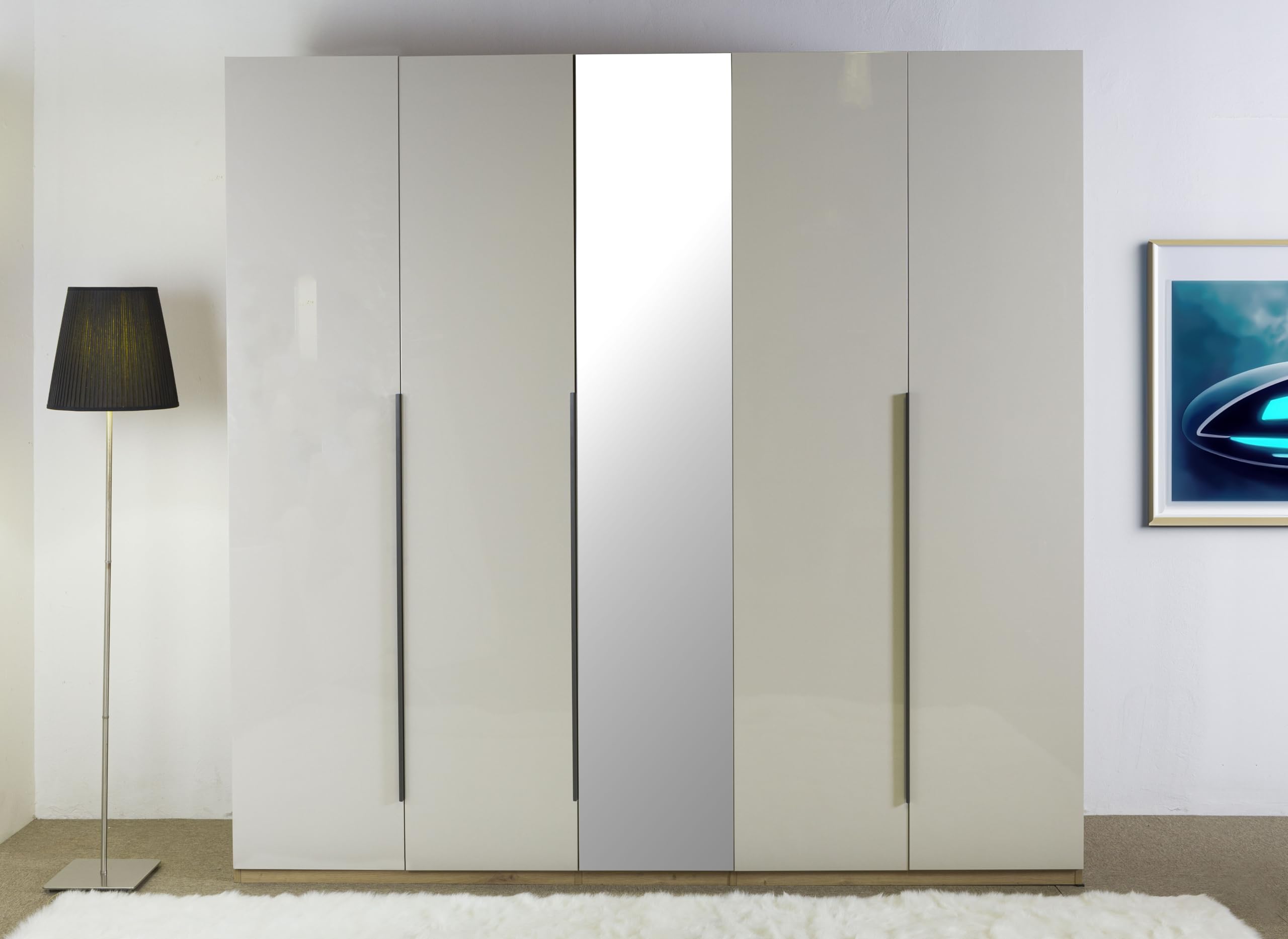 Composad Sposami Armadio 5 Ante Specchio Rovere Mielato
