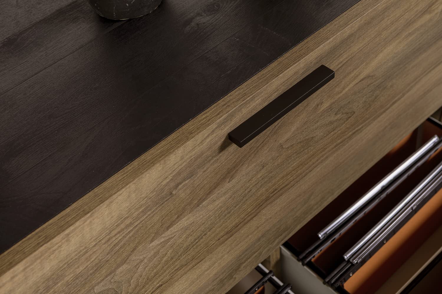 Composad Davinci Brera Cassettiera 2 Ante 2 Cassetti Noce Nero