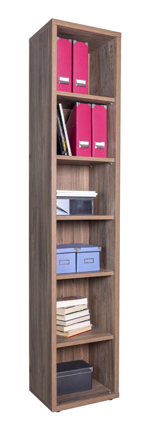 Composad Davinci Brera libreria 5 ripiani noce da ufficio