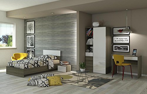 Composad Cameretta Singola Rovere Tartufo Bianco Completa