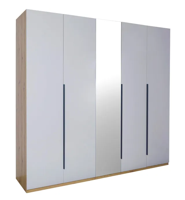 Composad Sposami Armadio 5 Ante Specchio Rovere Mielato