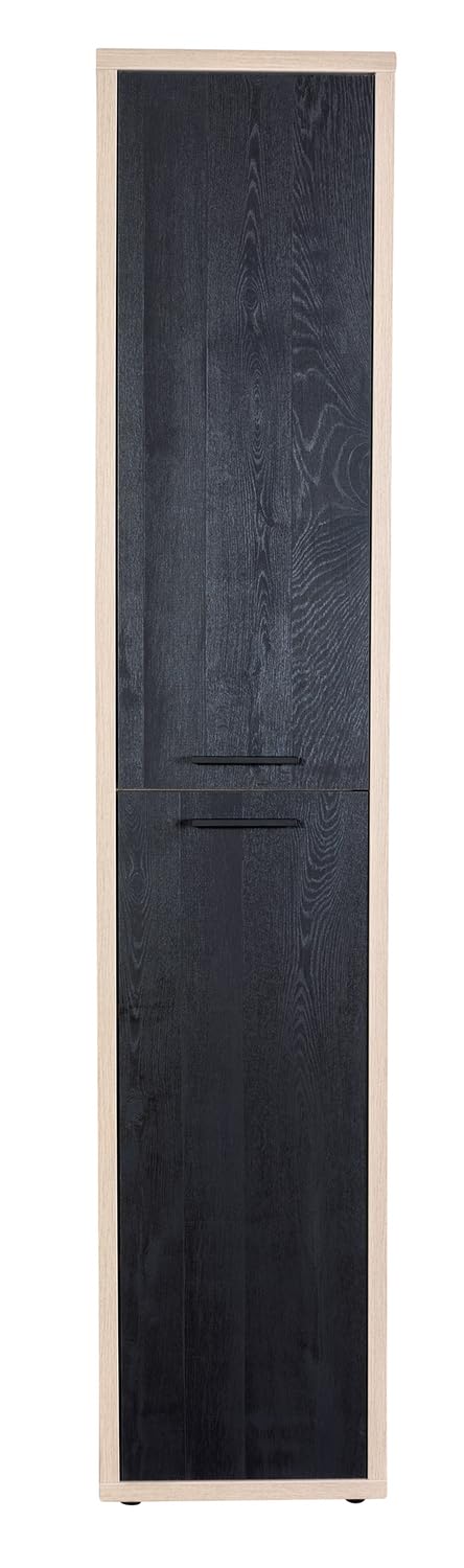 Composad Davinci colonna 2 ante rovere nero 44 cm