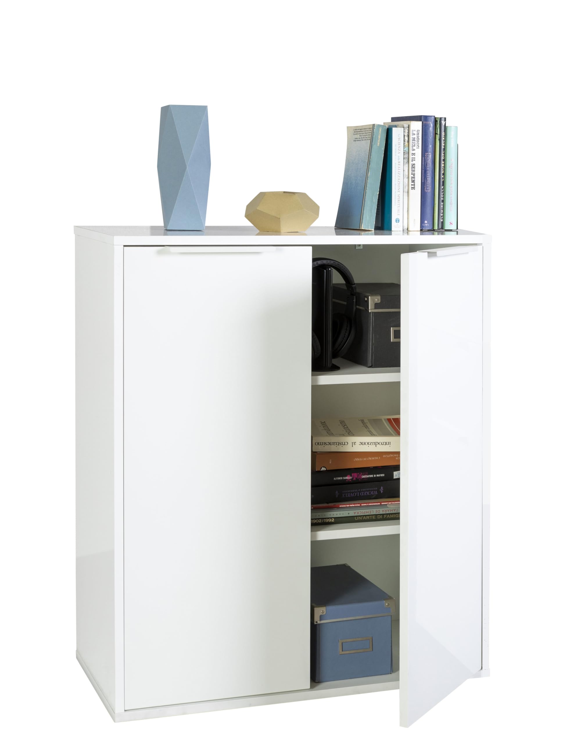 Composad Espresso armadio basso 2 ante bianco laccato