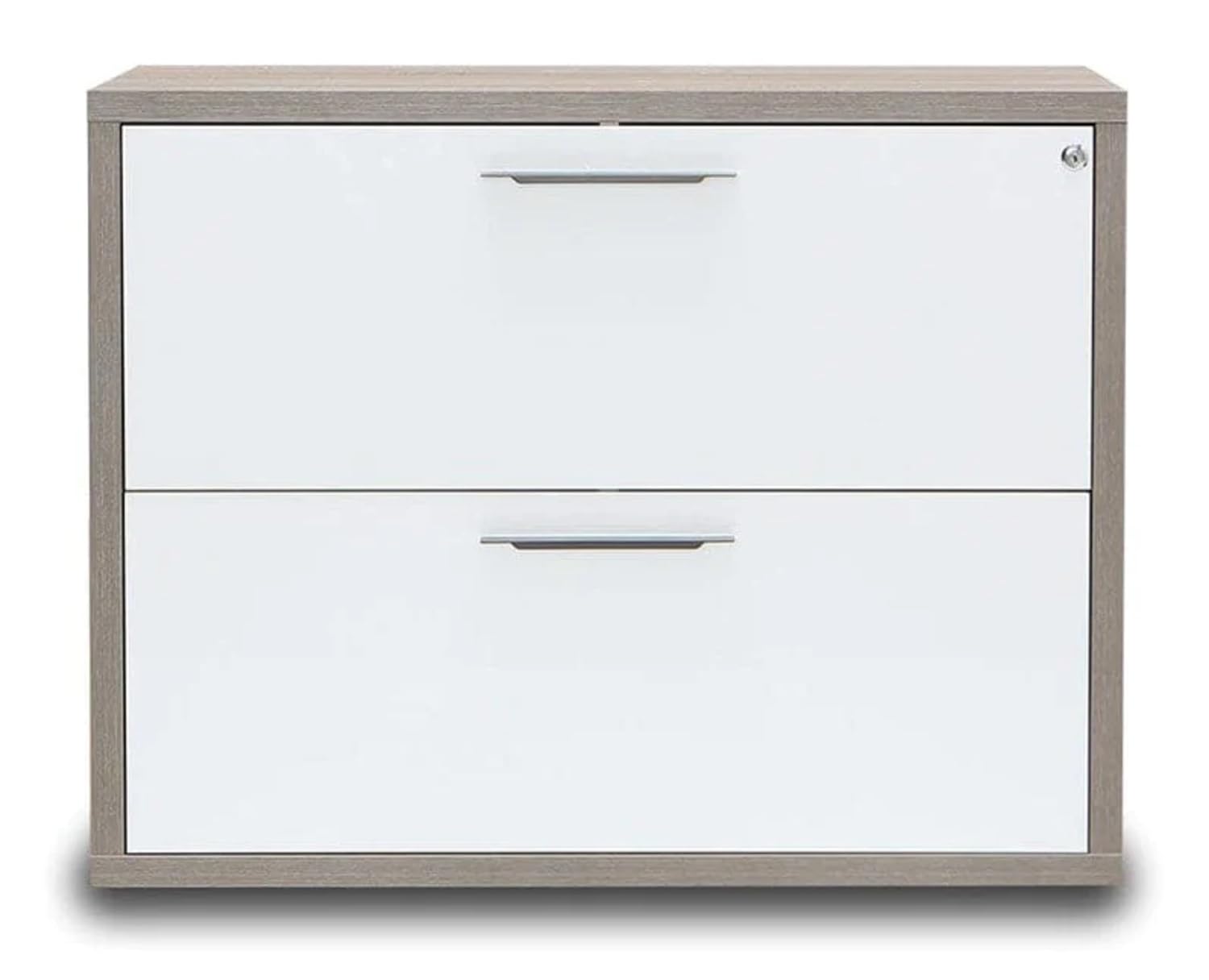 Composad cassettiera ufficio serratura bianco rovere sonoma
