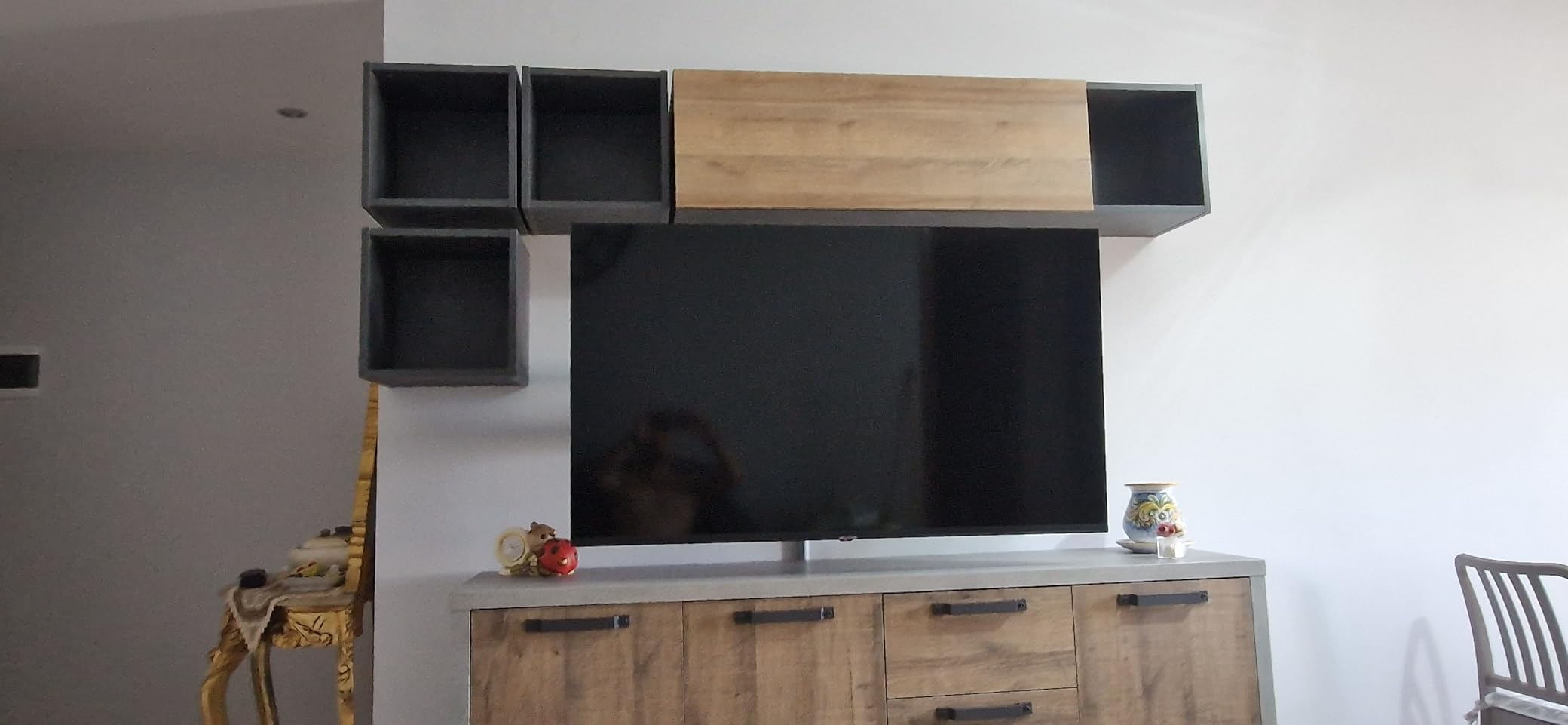 Composad Vittoria Set 3 Cubi Mensole 35x35 Grigio