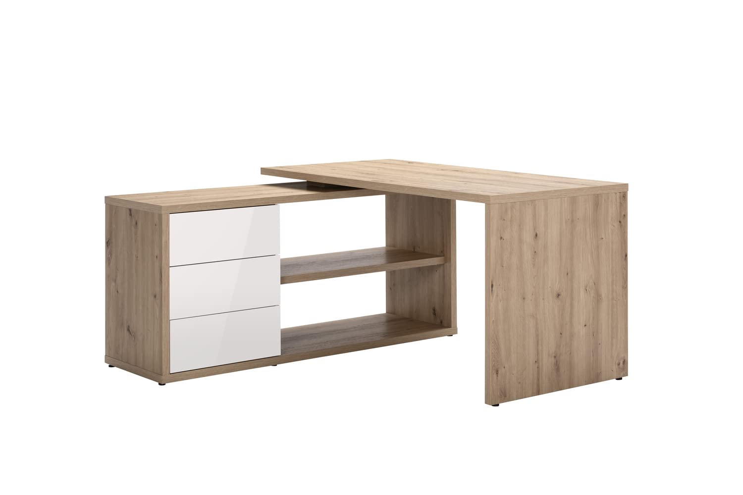 Composad Collegio Ufficio Completo 3 Mobili Rovere Mielato