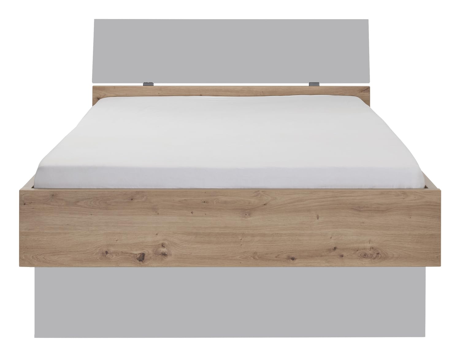 Composad LaFabrica Letto 1 Piazza e Mezza 127 cm Rovere Grigio Cassetto