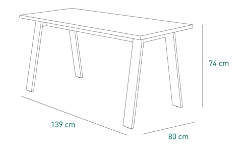 Composad Lafabrica tavolo da pranzo 6 posti rovere 139 cm