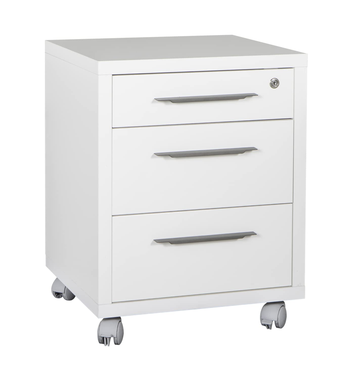 COMPOSAD Disegno Scrivania Angolare K04 Bianco 170 con Cassettiera